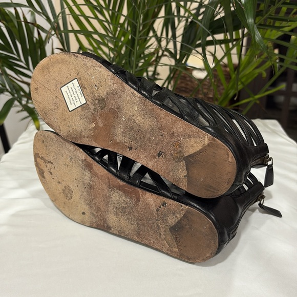 PRADA Milan Leather Lace-Up Gladiator Sandals - Picture 12 of 13